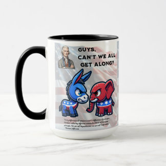 Guys Can't We All Get Along Election Design Mug