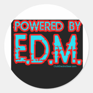 guys girls RAVE Raver raving club music dance DJ Classic Round Sticker
