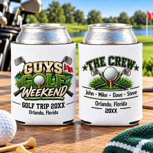 Guys Golf Weekend Crew Golf Trip Can Cooler