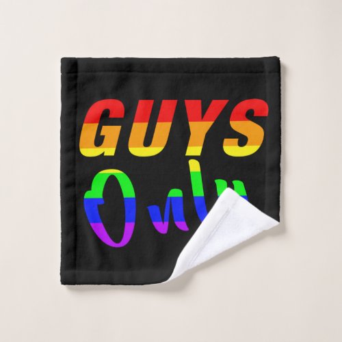 Guys only Black Wash Cloth
