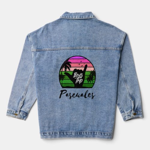 Guys Pascuales Mexico Trip Matching Vacation  1  Denim Jacket