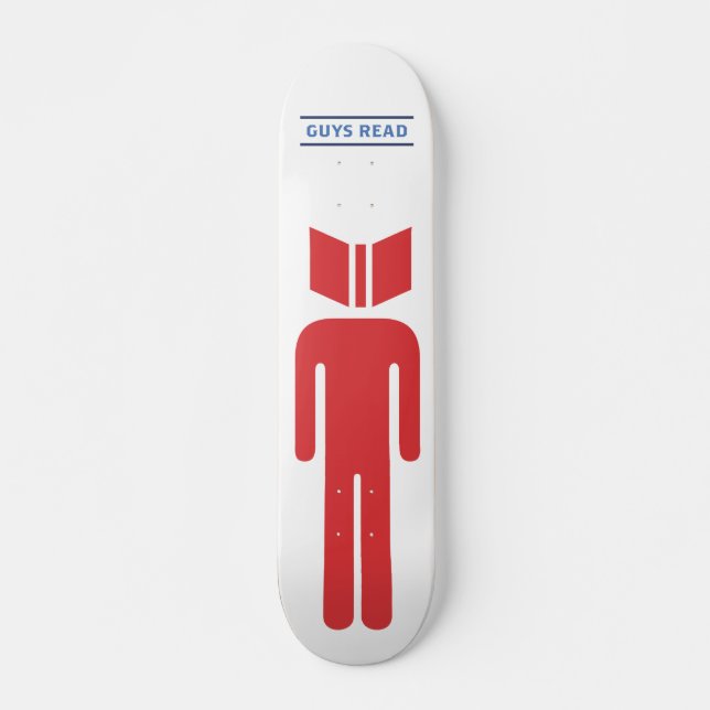 Guys Read Skateboard Deck (Front)