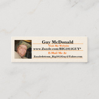 Guy's - Zazzle.com/Big1011Guy* Business Card