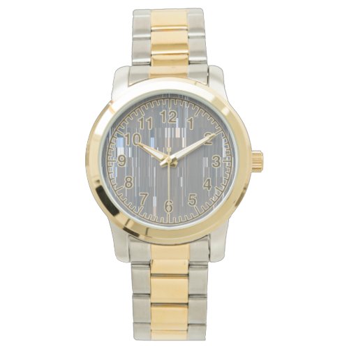 GW Lines Two_Tone Watch Gold and Silver Tone Watc Watch