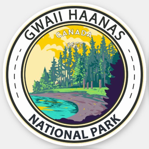 Gwaii Haanas National Park Canada Travel Vintage Sticker