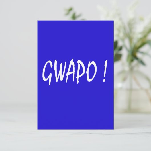 gwapo text handsome Tagalog filipino cebuano (Standing Front)