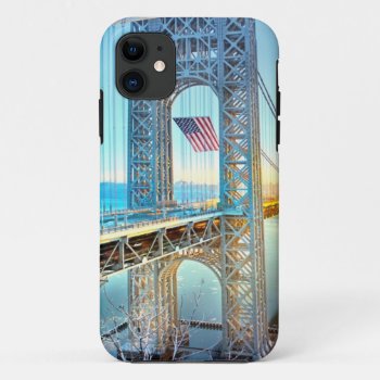 Gwb Connecting Fort Lee Nj And Manhattan Nyplus Iphone 11 Case by iconicnewyork at Zazzle