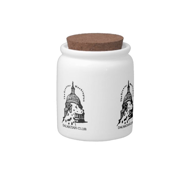 GWDC Club Logo Dog Treat Jar (Right)