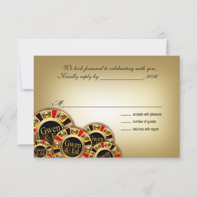 Gwen Las Vegas Casino Party RSVP (Front)