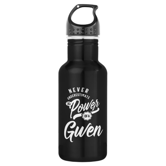 Gwen Personalized Name Birthday Gift Stainless Steel Water Bottle (Front)