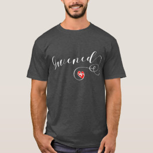 Gwened Flag in Heart, Vannes, Breton, Brittany T-S T-Shirt