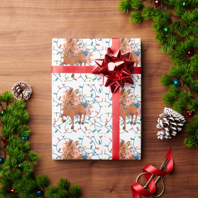 Gwenhwyer Lights Holiday Wrapping Paper (Holiday Gift)