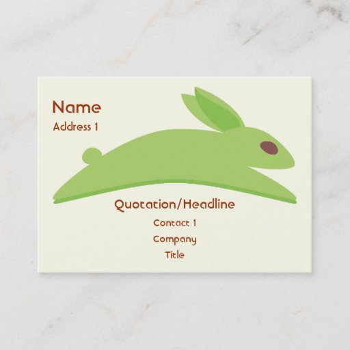 Customizable Gwennie The Bun: Gwen With Carrots Business Cards