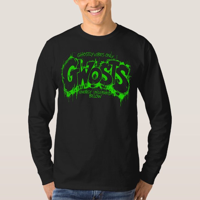 Gwosts Graffiti Slime Long Sleeve T-Shirt (Front)