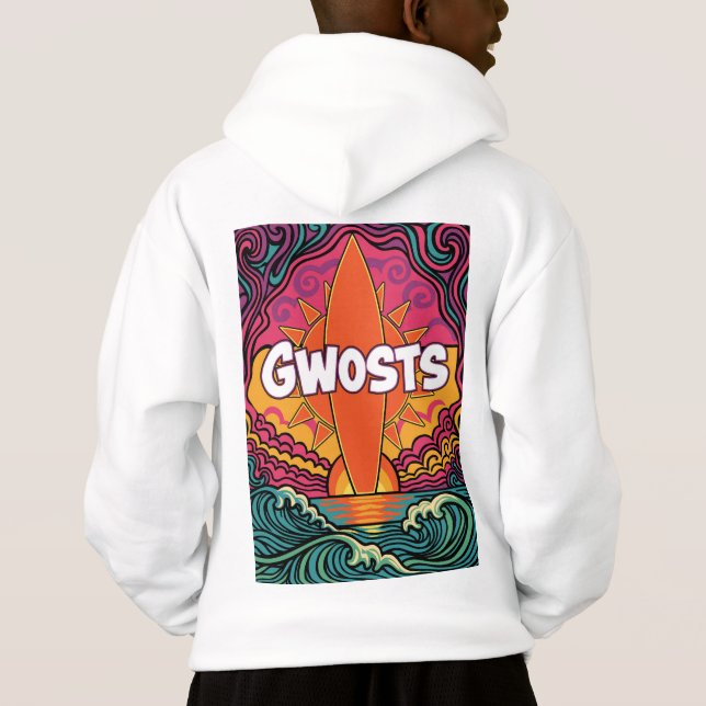 Gwosts Psychedelic Kid's Hoodie (Back)
