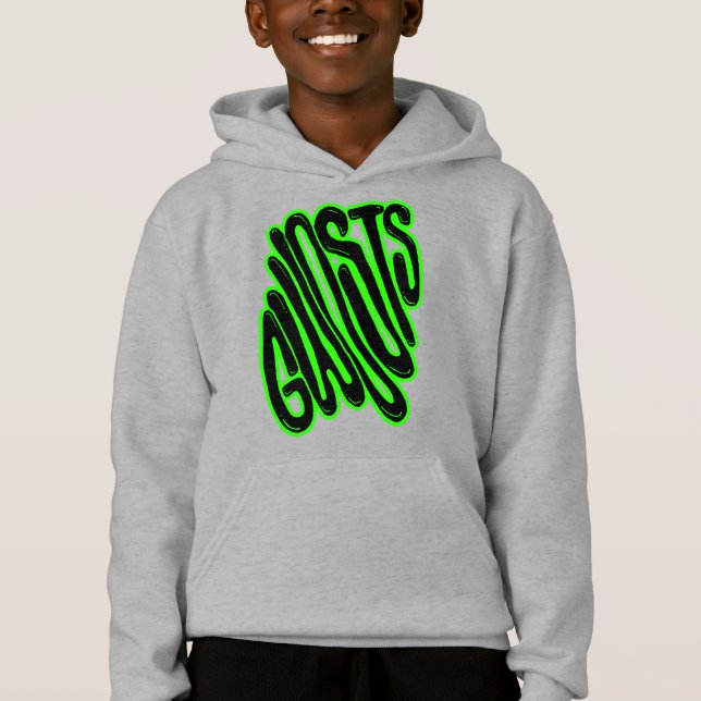 Gwosts Stretched Kid's Hoodie (Front)