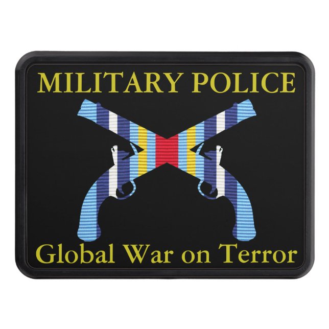 GWOT Ribbon Military Police Hitch Cover (Front)