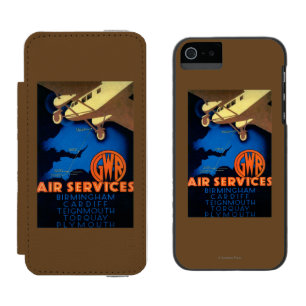 GWR Air Services Vintage PosterEurope iPhone SE/5/5s Wallet Case