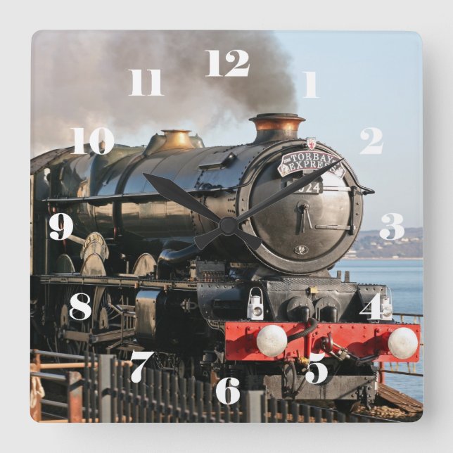 GWR King Class 6024 King Edward I - all numbers Square Wall Clock (Front)
