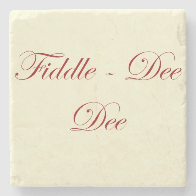 GWTW Fiddle dee dee quote coaster (Front)