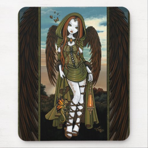 Gwyneth Dragon Huntress Angel Fairy Mousepad