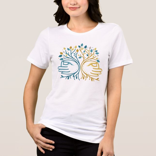Gyan Mudra. Tri-Blend Shirt (Front)
