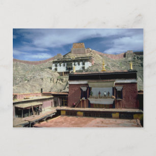 Gyantse rooftop, Tibet, China Postcard