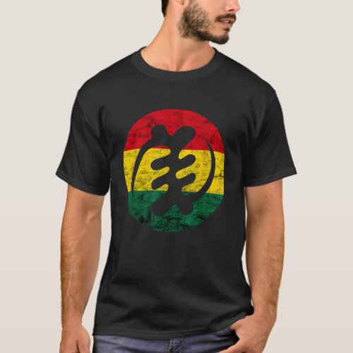 Gye Nyame Adinkra Symbol Ghana Flag West African S T_Shirt