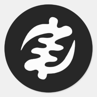 Gye Nyame Classic Round Sticker