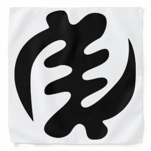 Gye Nyame God is Supreme Adinkra Symbol Bandana