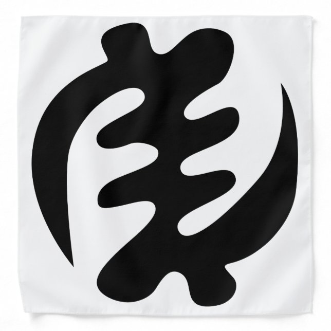 Gye Nyame | God is Supreme Adinkra Symbol Bandana (Front)