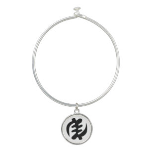 Gye Nyame   God is Supreme Adinkra Symbol Bangle Bracelet