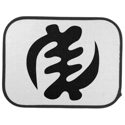 Gye Nyame  God is Supreme Adinkra Symbol Car Floor Mat