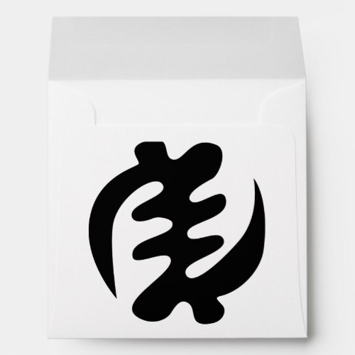 Gye Nyame  God is Supreme Adinkra Symbol Envelope