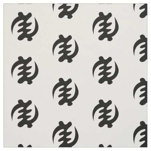 Gye Nyame  God is Supreme Adinkra Symbol Fabric