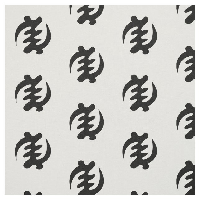 Gye Nyame | God is Supreme Adinkra Symbol Fabric (Swatch)