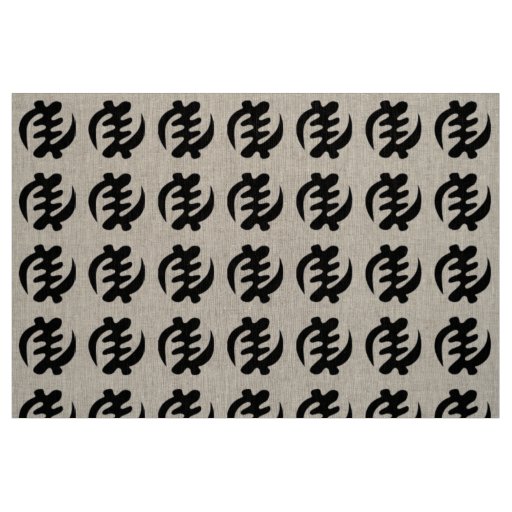 Gye Nyame | God is Supreme Adinkra Symbol Fabric