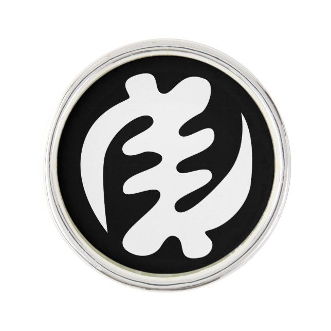 Gye Nyame | God is Supreme Adinkra Symbol Lapel Pin (Front)
