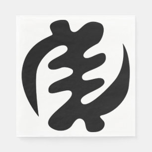 Gye Nyame   God is Supreme Adinkra Symbol Napkins