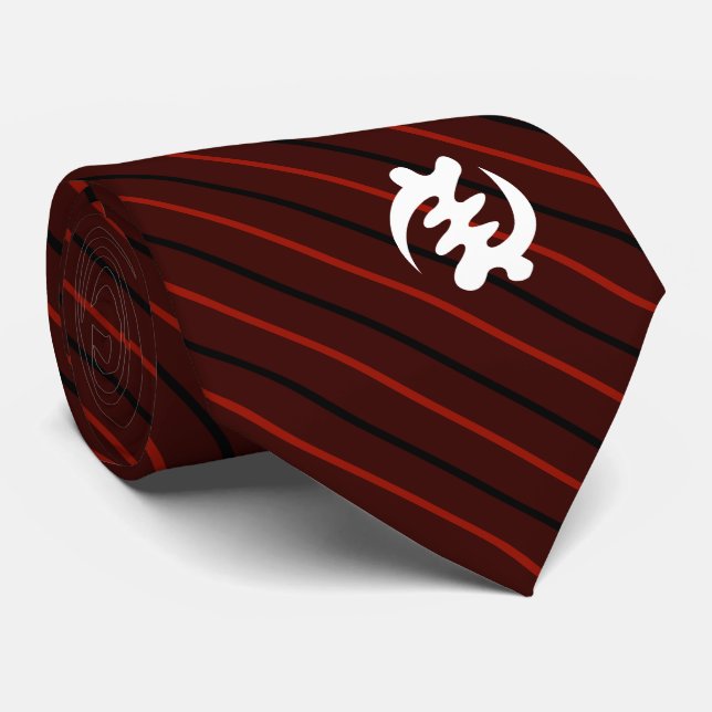 Gye Nyame | God is Supreme Symbol Neck Tie (Rolled)
