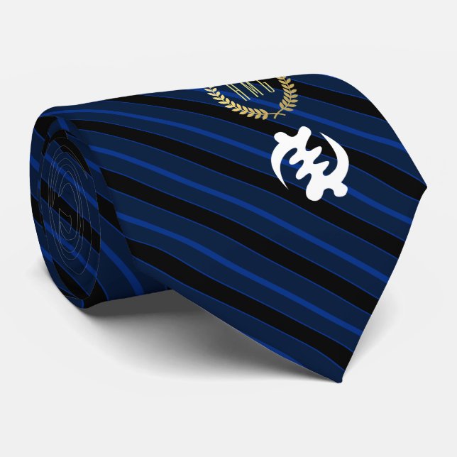 Gye Nyame | God is Supreme Symbol Tie (Rolled)