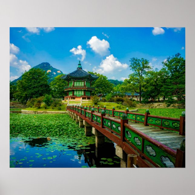 Gyeongbokgung Palace, South Korea Poster (Front)