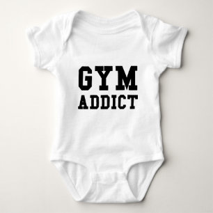 GYM ADDICT BABY BODYSUIT
