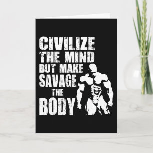 Gym and Fitness Motivation - Make Savage The Body Card