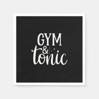 gym and tonic napkins