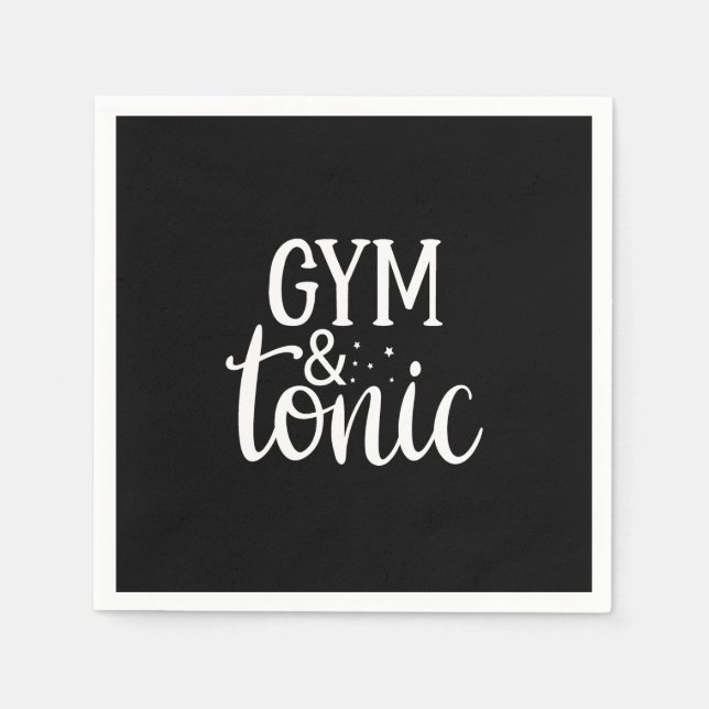gym and tonic napkins (Front)