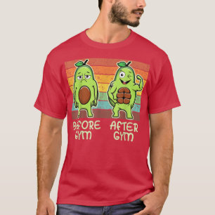 Gym Avocado, Mens Womens Weight Lifting, Funny Wor T-Shirt