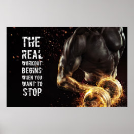 Gym B Artwork Training Workout Motivation Quote Poster