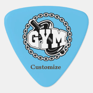 Gym Barbell Logo Thunder_Cove  Guitar Pick