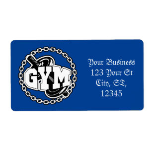 Gym Barbell Logo Thunder_Cove Label